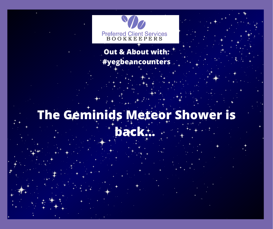 Out & About Geminids Meteor Shower